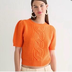 J. Crew Bright Orange Knit Top
